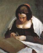 Diego Velazquez Portrait d'une Jeune Femme cousant (df02) France oil painting artist